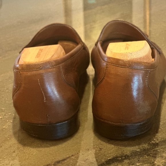 Men\'s Moreschi Brown Leather Slip Ons with Tassels Size 9.5, Medium main image 5